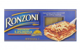Ronzoni Oven Ready Lasagna, Simple Perfect Pasta  Box  227 grams